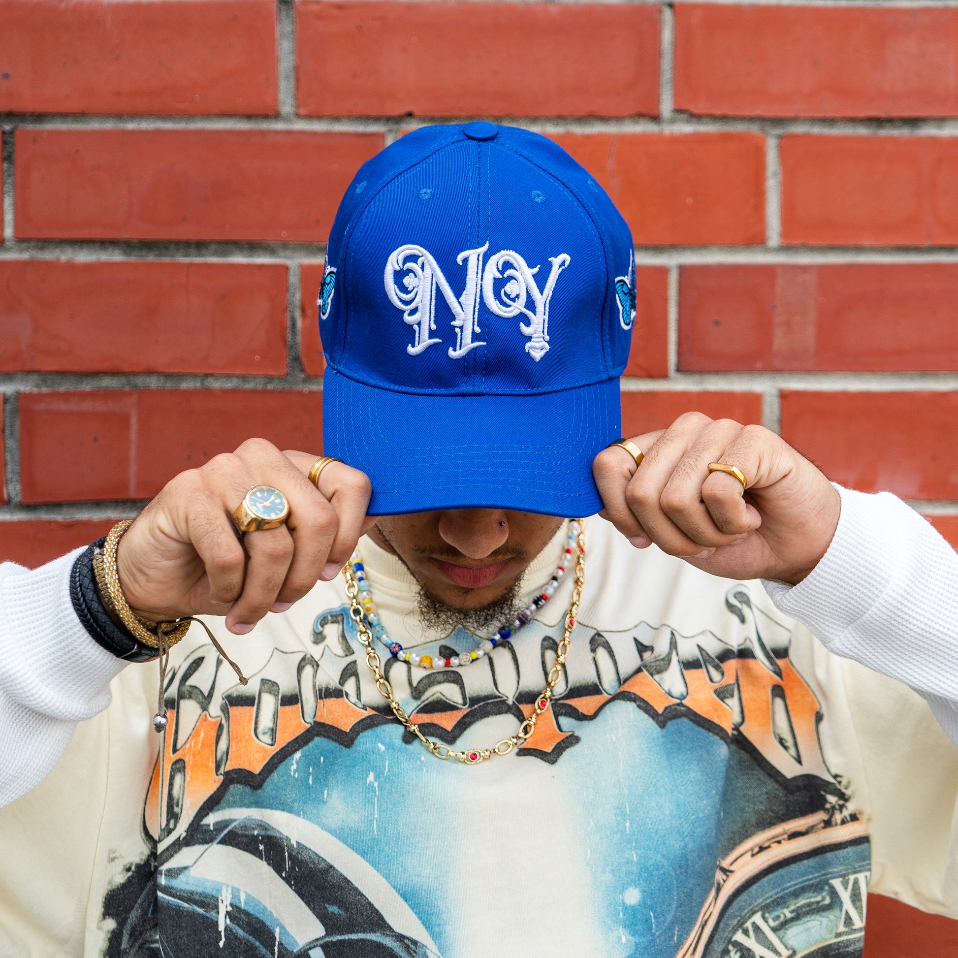 Custom Hat Blue NY