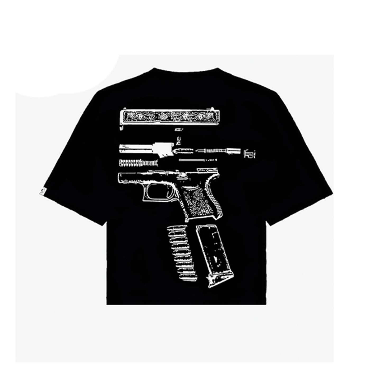 NO WEAPON FORMED Black/White Tee