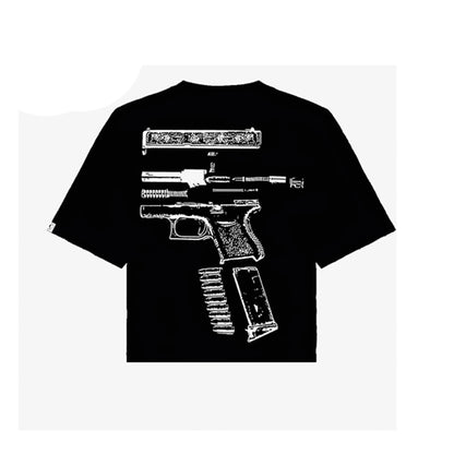NO WEAPON FORMED Black/White Tee