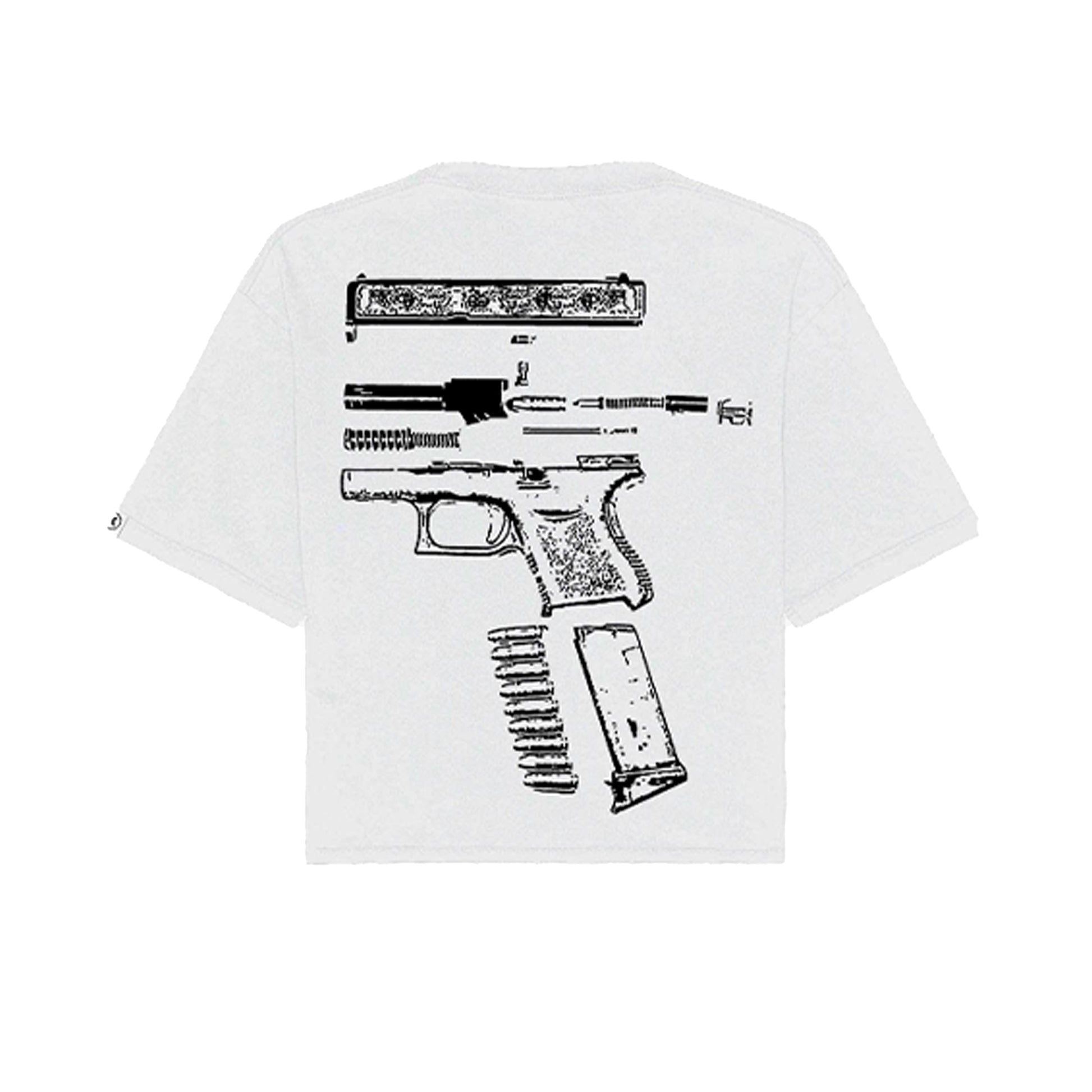 NO WEAPON FORMED White/Black Tee
