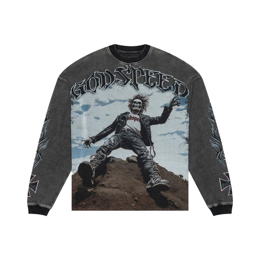 Godspeed Rocker L/S Tee Grey Wash