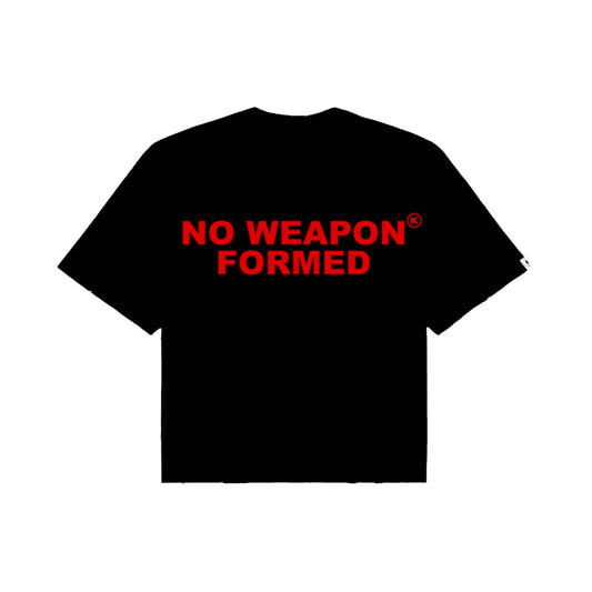 NO WEAPON FORMED Black/Red Tee