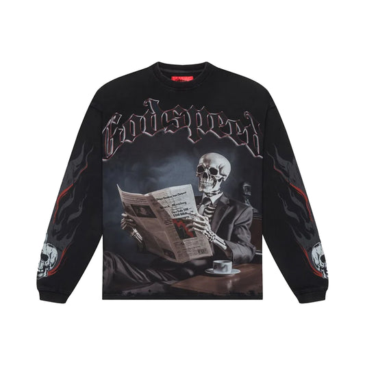 Godspeed Black Monday L/S Tee Black Wash