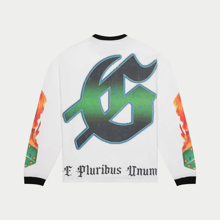 Godspeed Life's a Gamble L/S Thermal Tee White