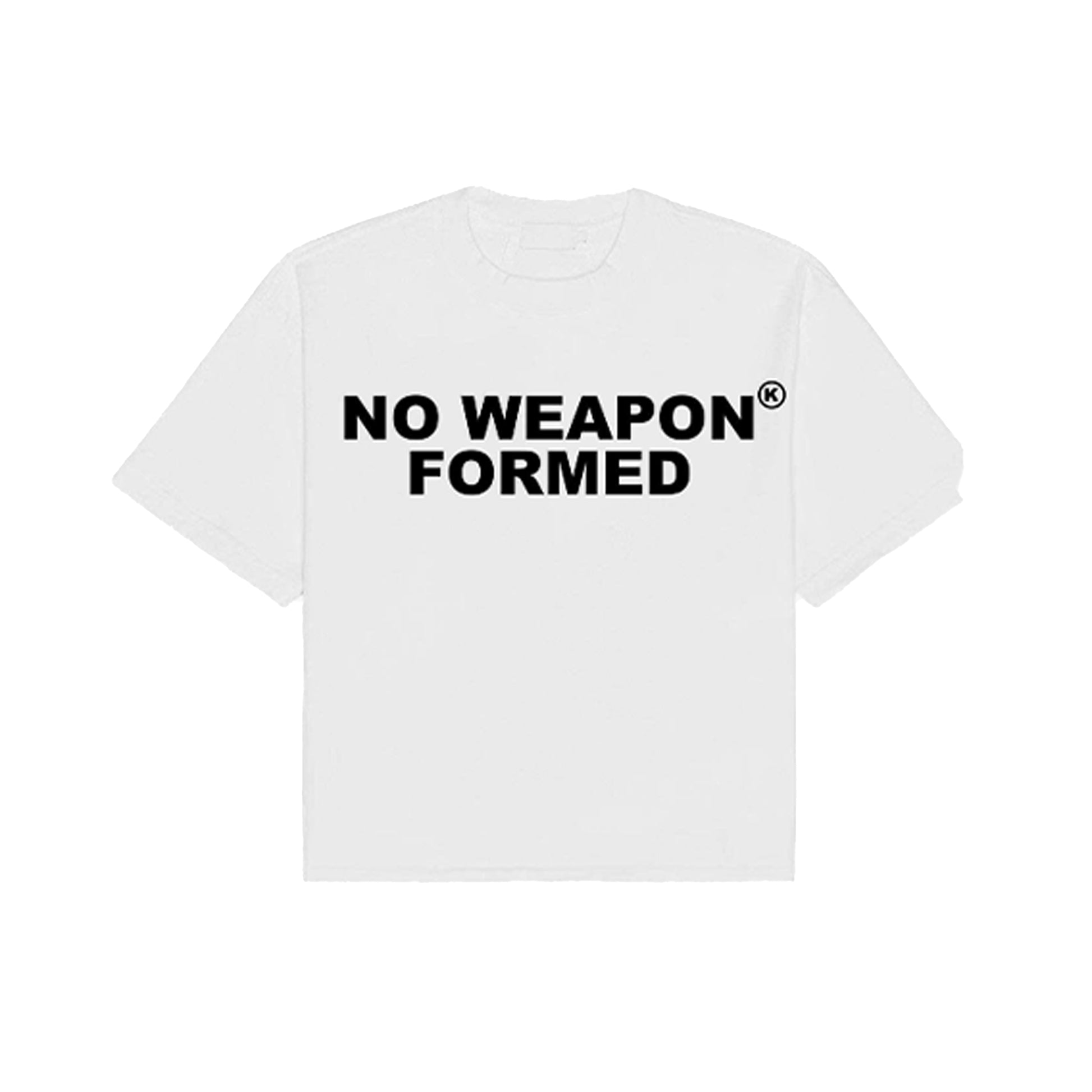 NO WEAPON FORMED White/Black Tee