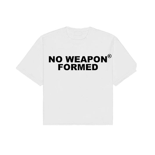 NO WEAPON FORMED White/Black Tee