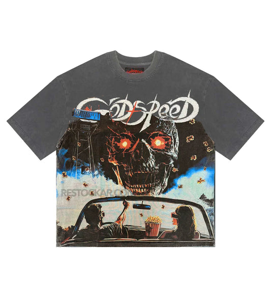 Godspeed Drive In Tee Grey Wash