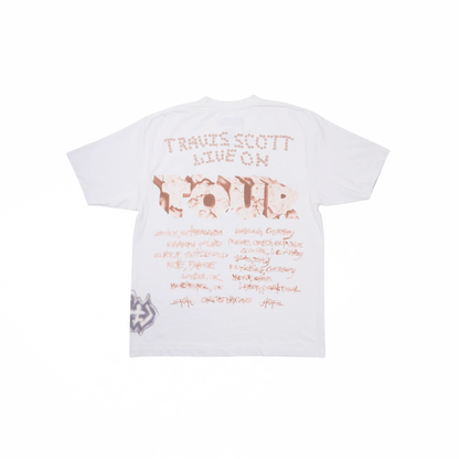 Travis Scott Utopia Tour Skitzo Circus Maximus Tee White
